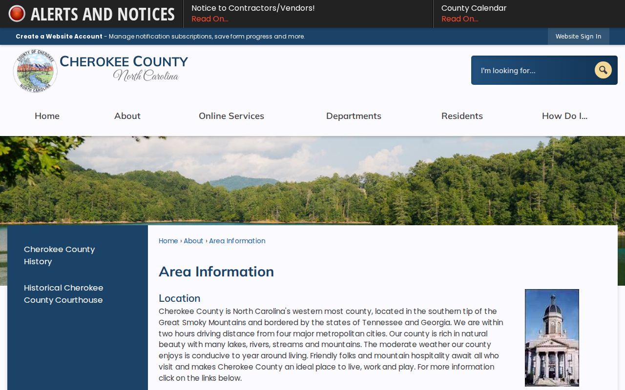 Murphy court records reference image of Cherokee County courthouse context